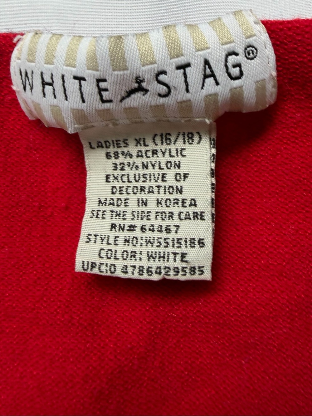 Vtg White Stag Patriotic Sweater Vest XL Knit Tank Top Americana Stars July 4 - Picture 2 of 7